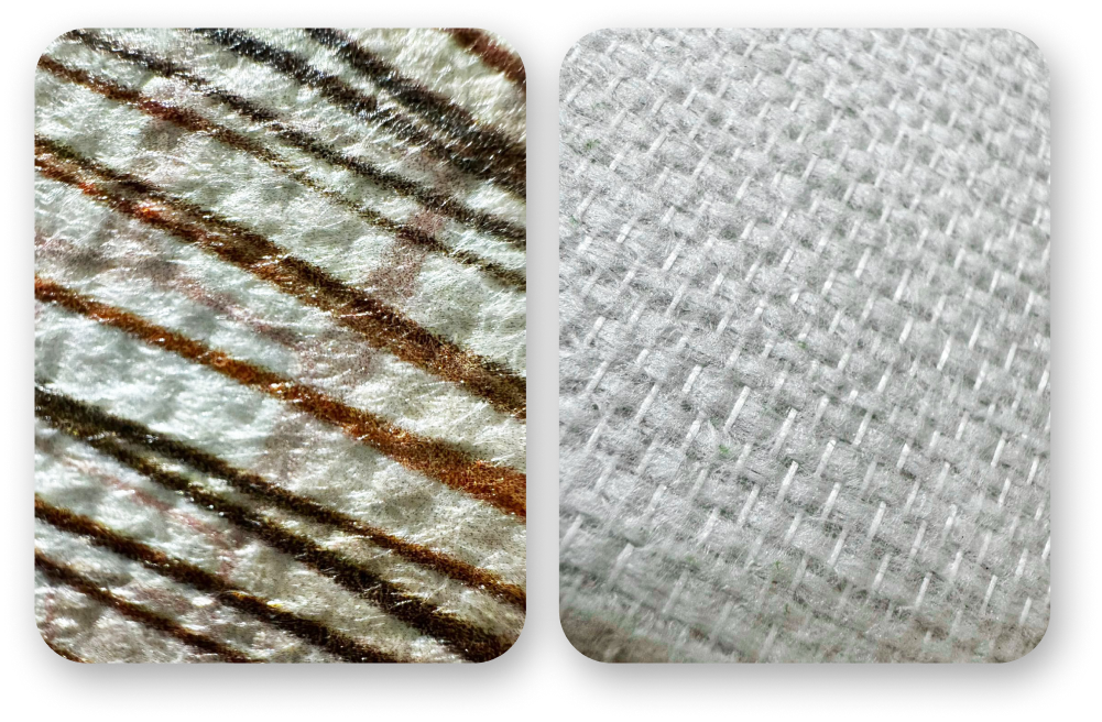Detail of wallpaper for toilet